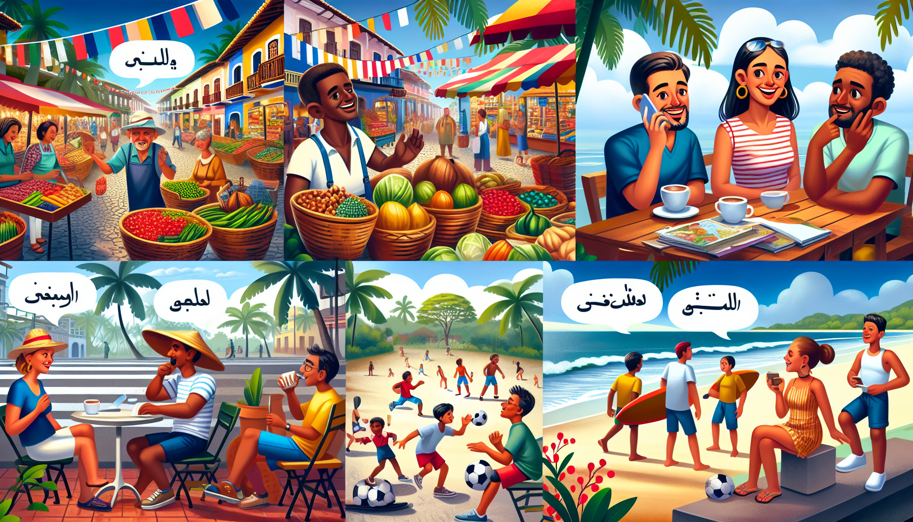 Illustration of everyday Costa Rican expressions