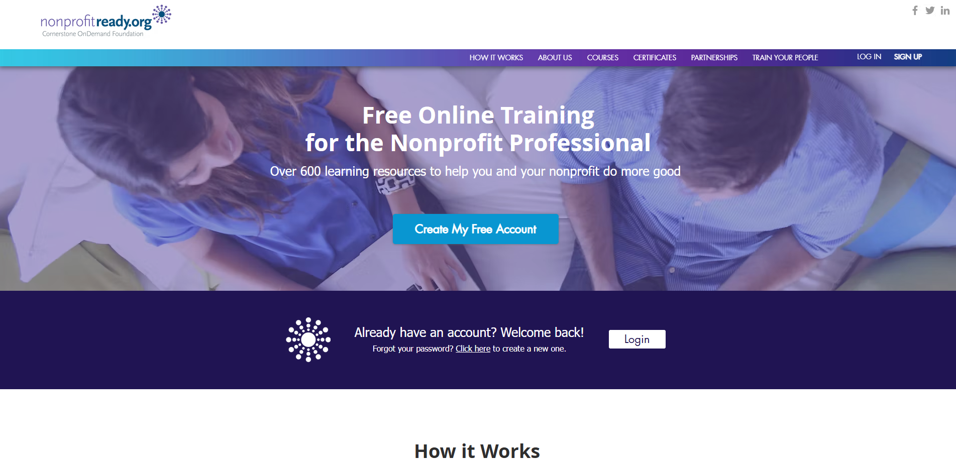 Nonprofitready.org - homepage