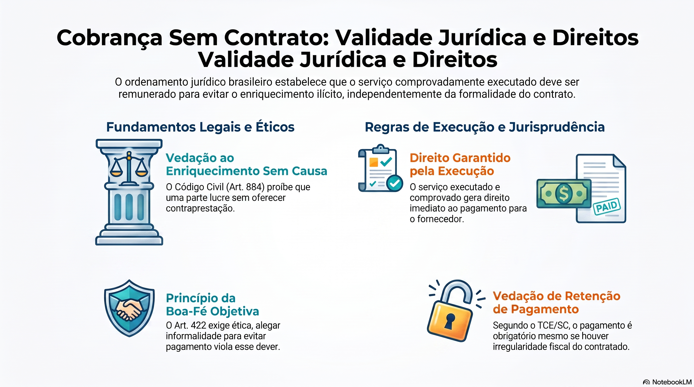 Cobrança sem contrato assinado tem validade jurídica?