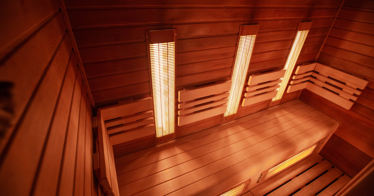Image of an infrared sauna correlating to the different types of infrared saunas.