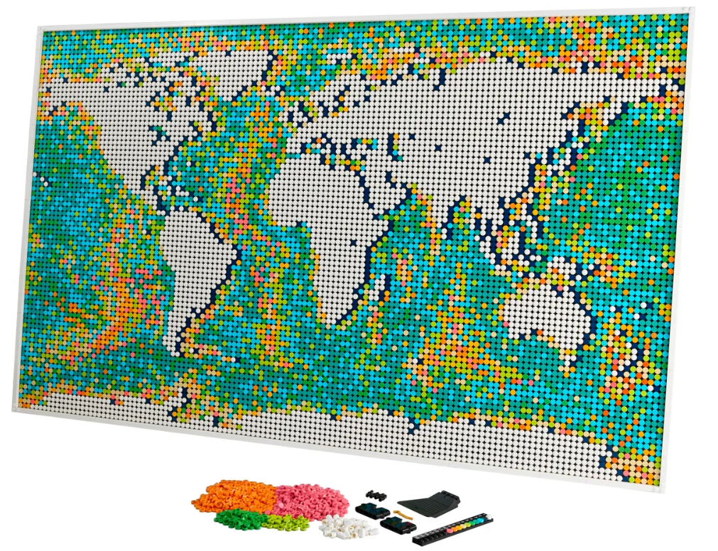 Lego World map.