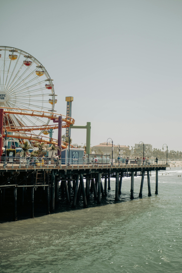 the Santa Monica pier