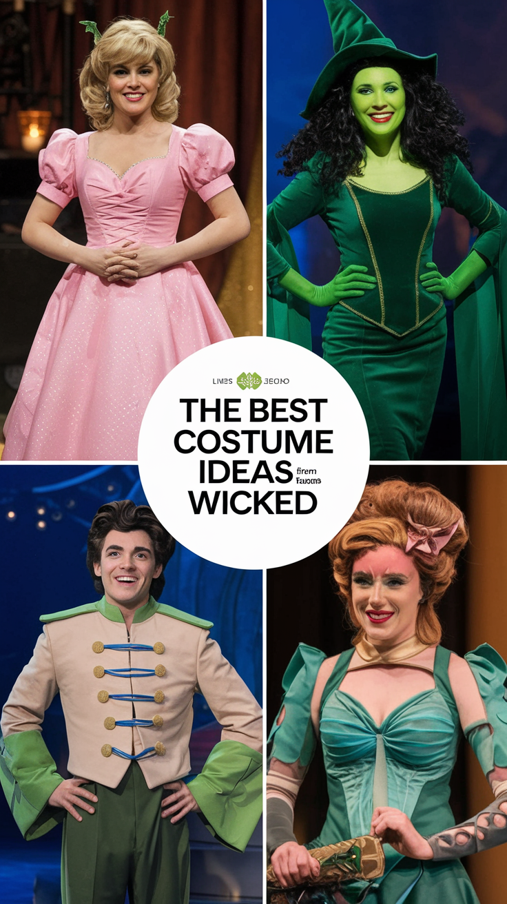 Wicked Costumes- Halloween costumes with a lasting impression - Outfits for Glinda and Elphaba are remarkable in the two films