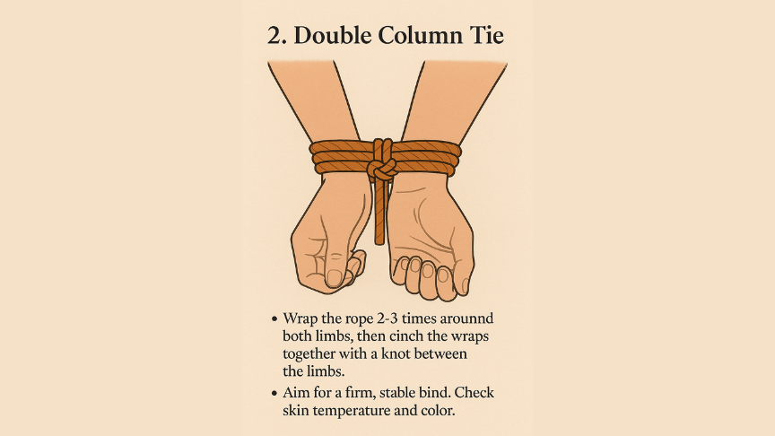 learn to do your own ties in rope play