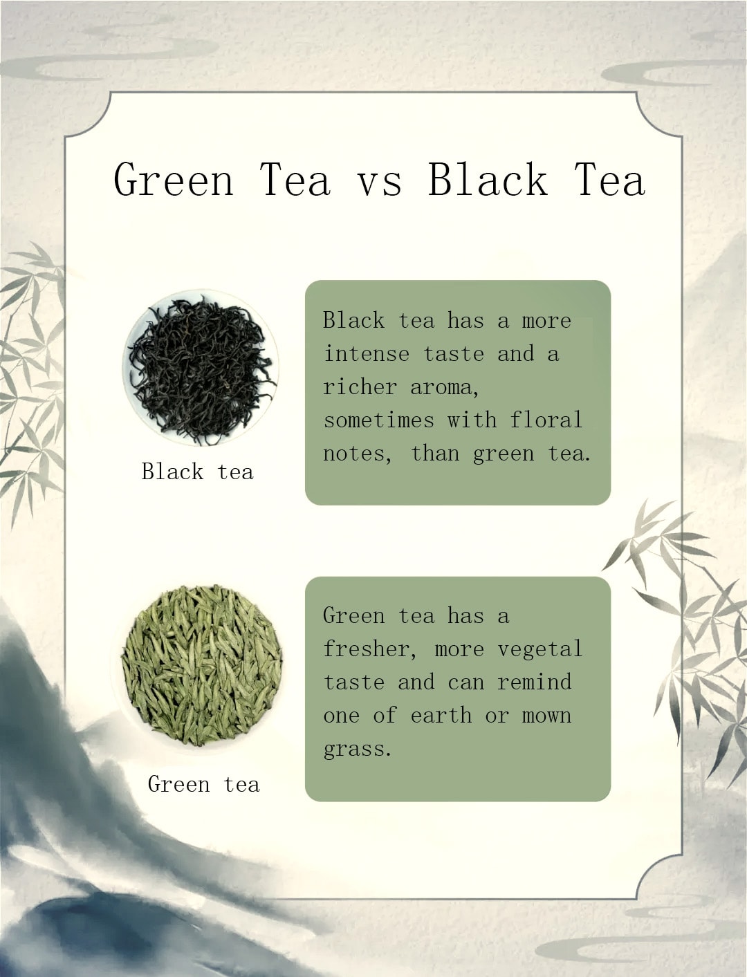 Green tea vs Black tea