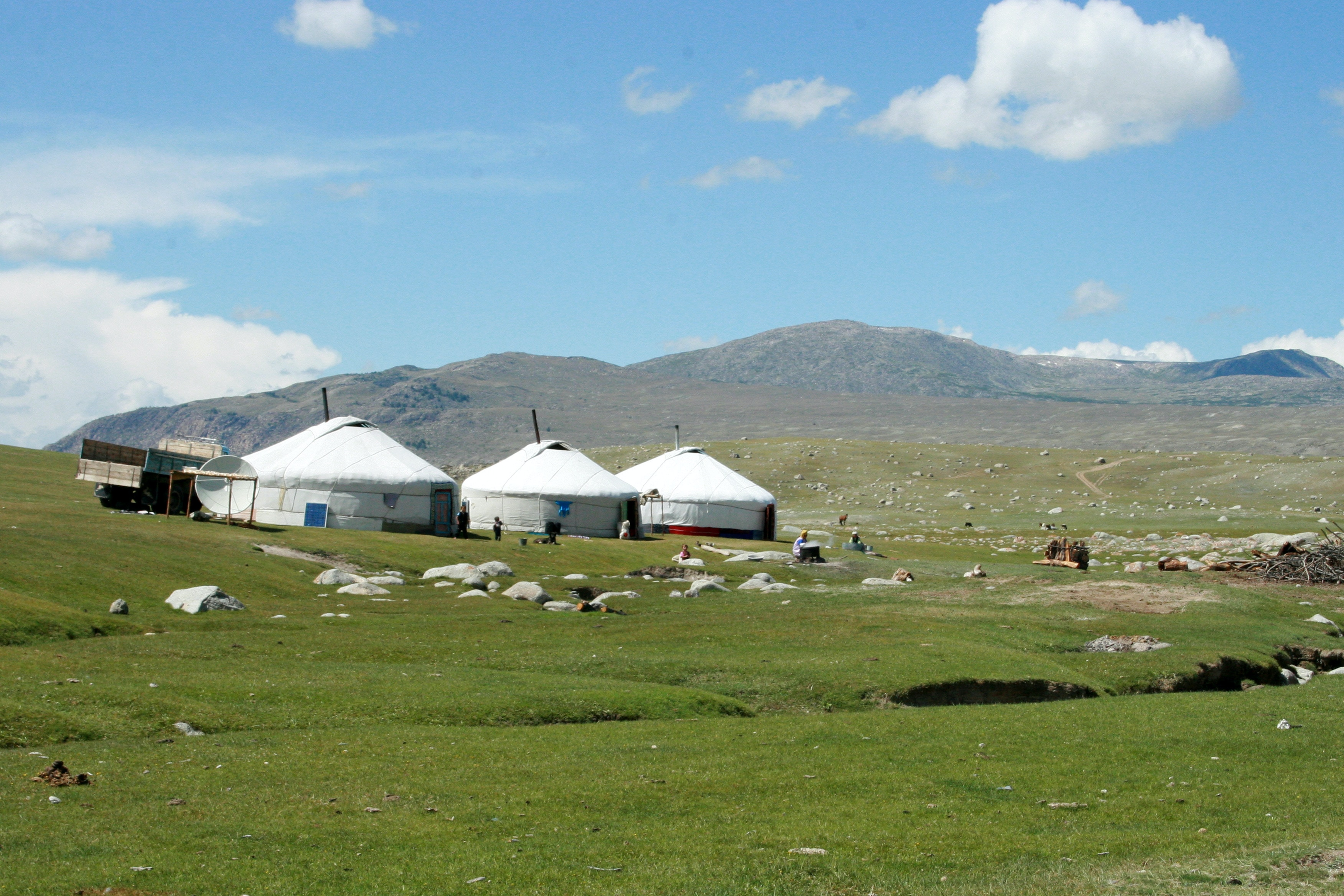 A picture of a hunter in Mongolia, embracing the rich culture and natural wonders