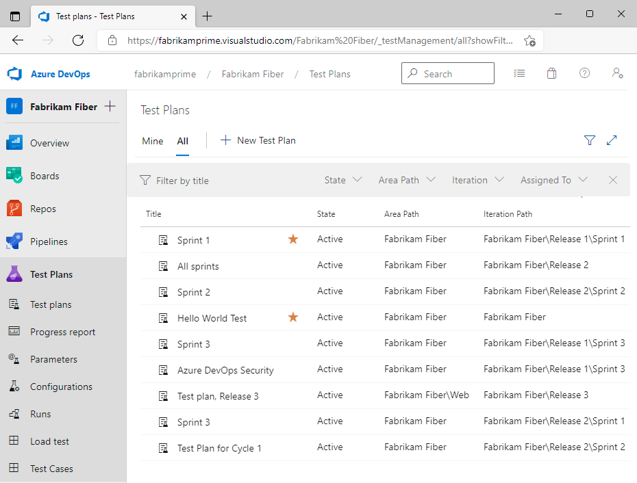 A screenshot of Azure DevOps, an example of a tool used to streamline software development.