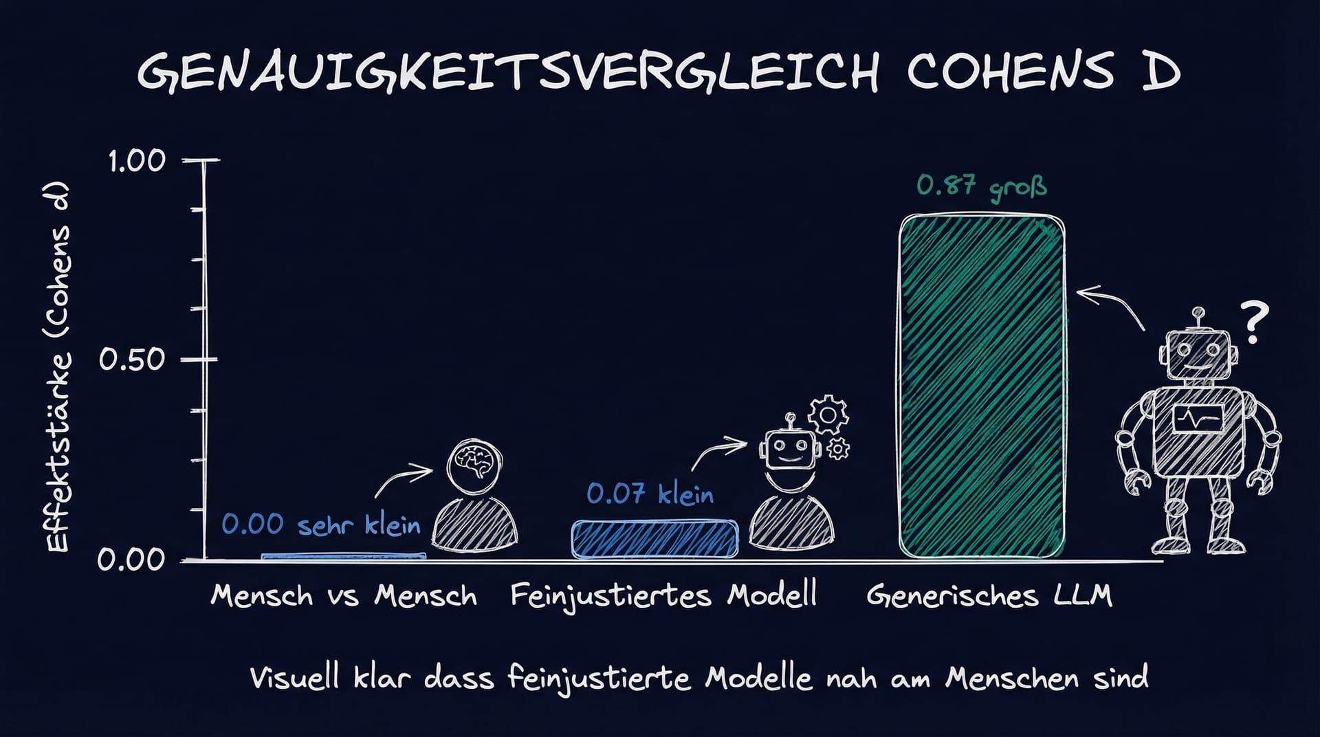 Genauigkeitsvergleich Cohens D