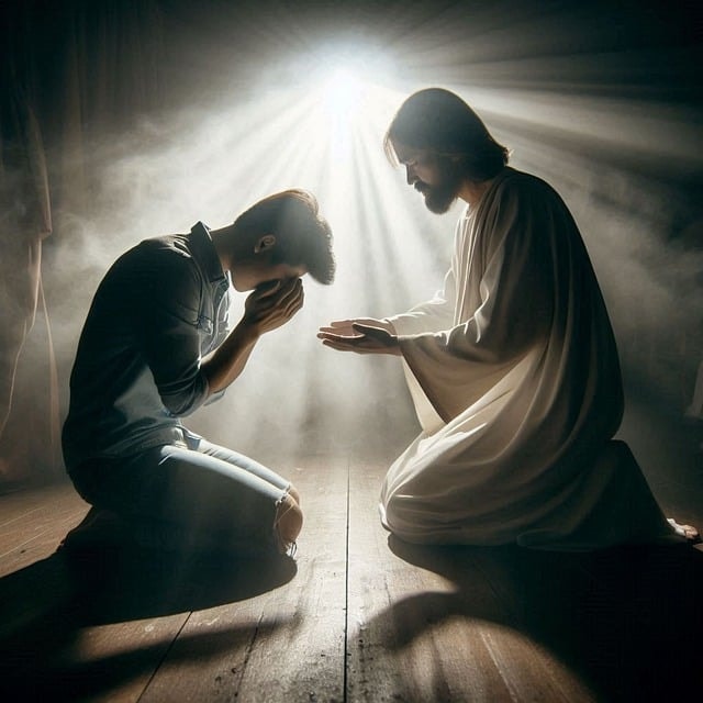 ai generated, jesus, forgiveness