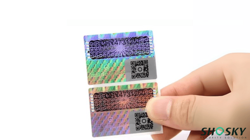 Holographic QR labels to enhance product authenticity and anti-counterfeit protection