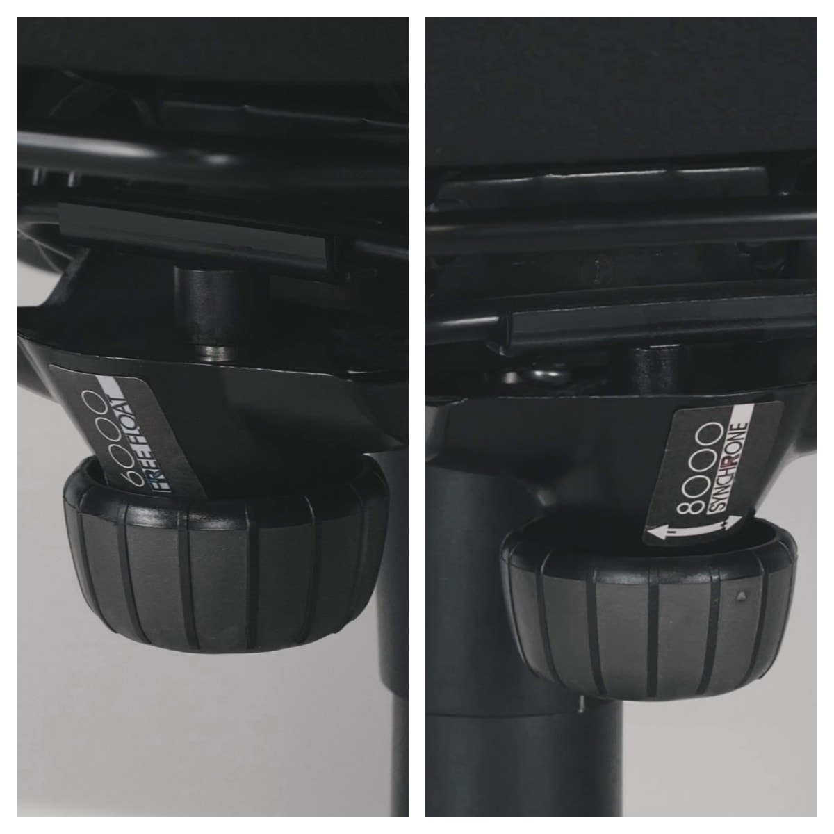 Free Float vs Synchrone – który mechanizm w fotelach Kinnarps wybrać? 4 Oznacznie systemów Kinnarps. Źródło: Brastech