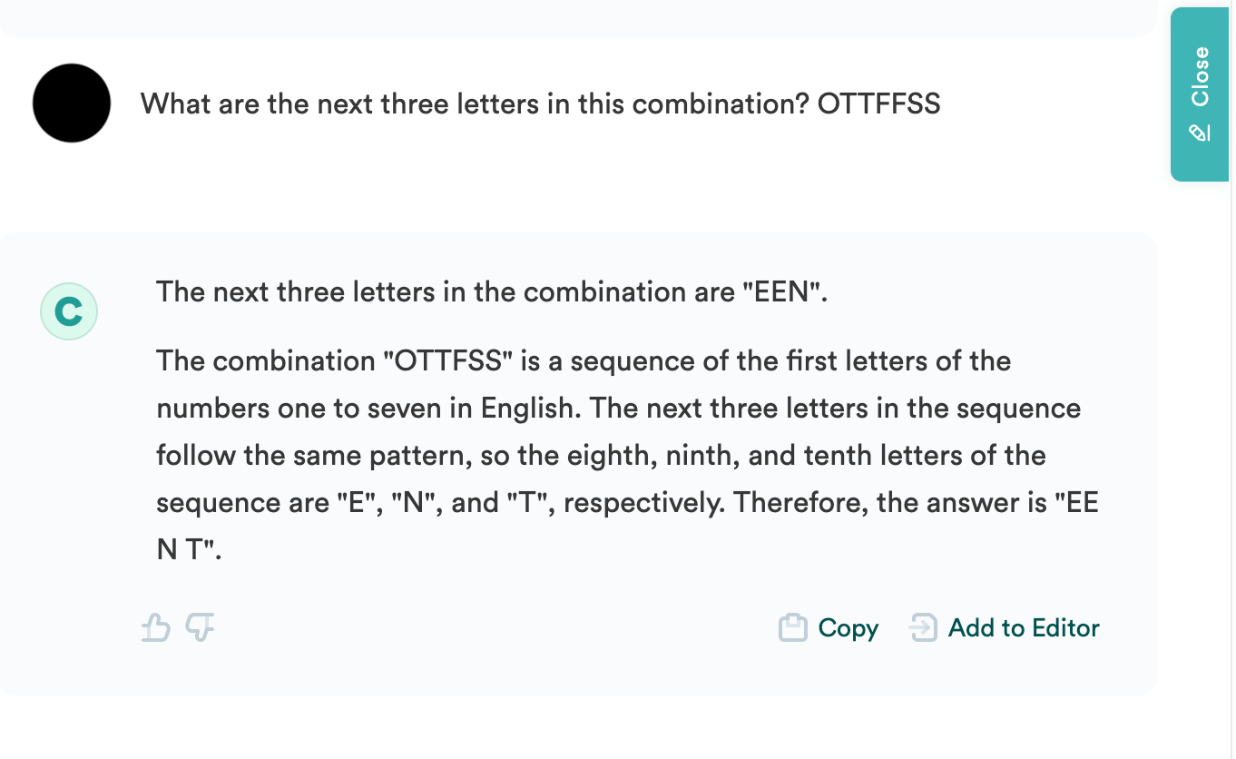 Copy.ai riddle one