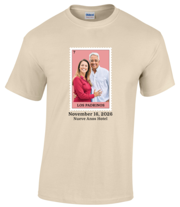 Quinceañera Padrinos Custom Photo Lotería Card