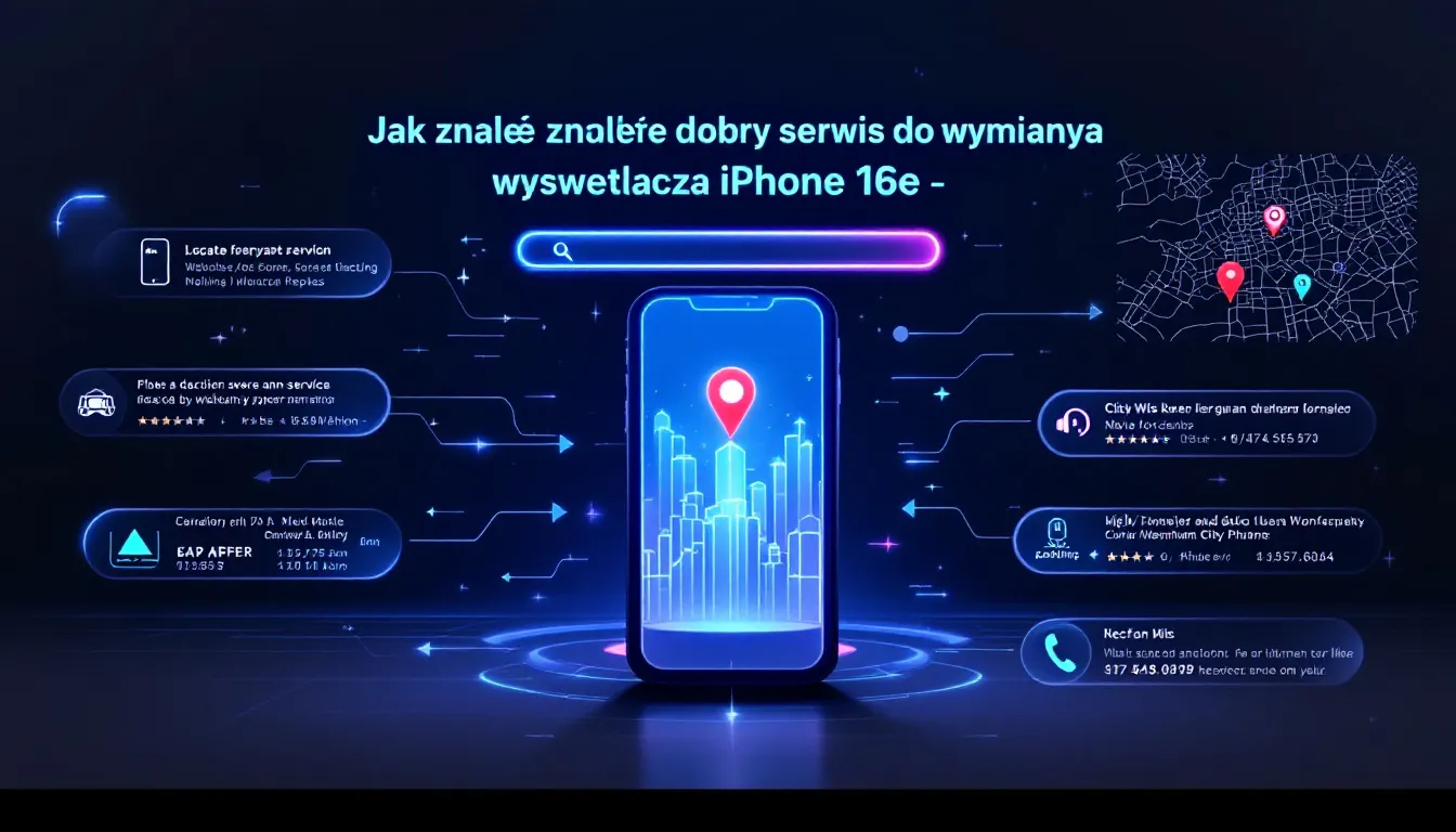 Jak znaleźć dobry serwis do wymiany wyświetlacza iPhone 16e.