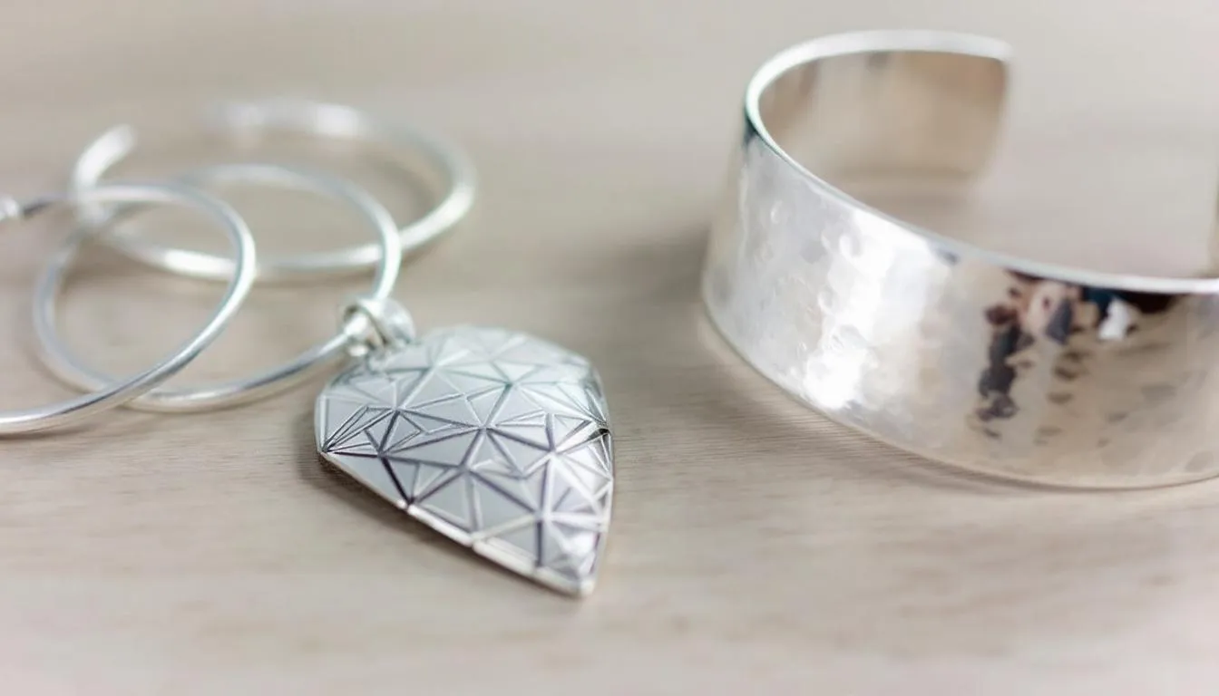 A collection of beautifully crafted handmade silver earrings, featuring both hoop earrings and statement pieces, perfect for everyday wear. The sterling silver designs showcase a blend of simplicity and elegance, making them a standout choice for any occasion.