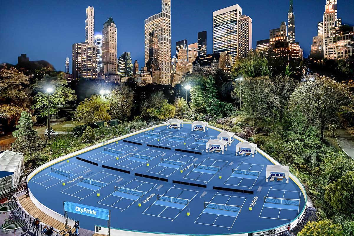 Pickleball in Central Park Wollman Rink