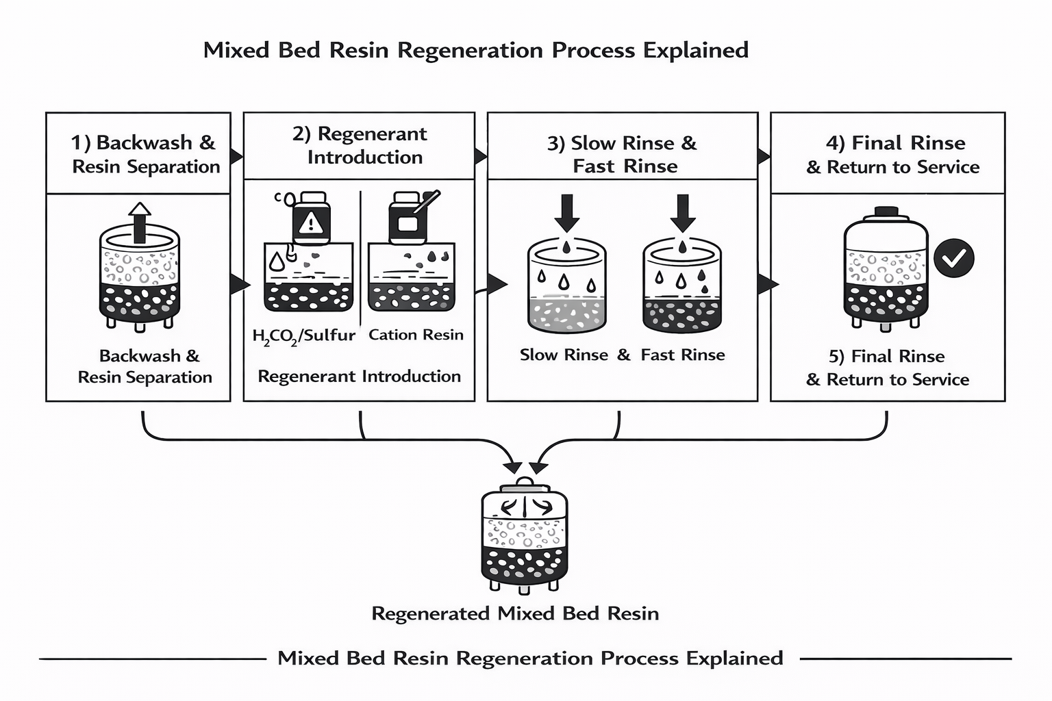 The Mixed Bed Resin Regeneration Process Explained