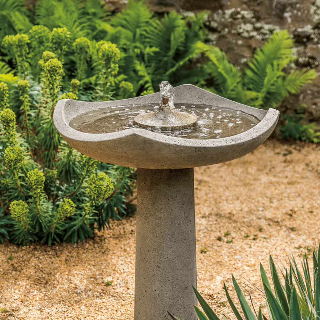 Enhance your outdoor space with the tranquil and modern design of the Campania International Oslo Fountain, a beautiful and unique water feature.