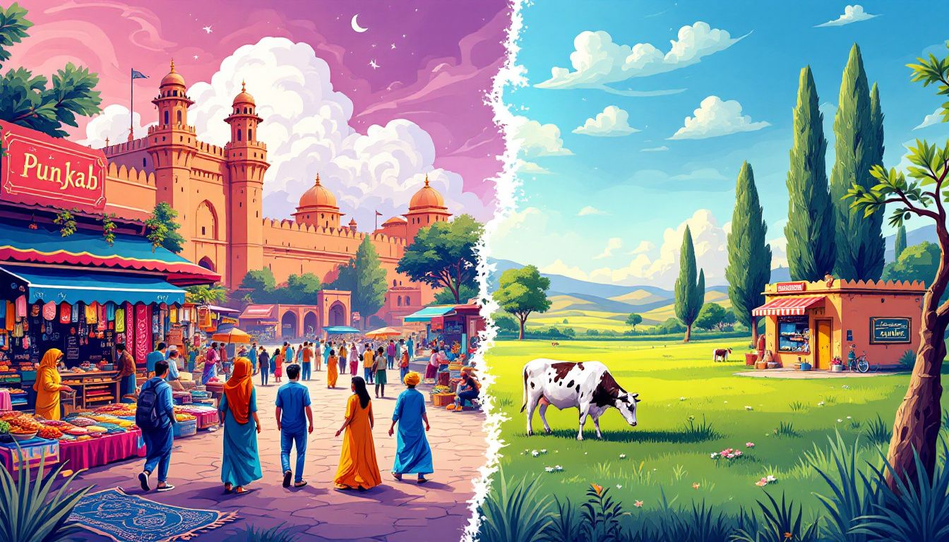 A contrasting view of urban and rural business environments in Punjab.