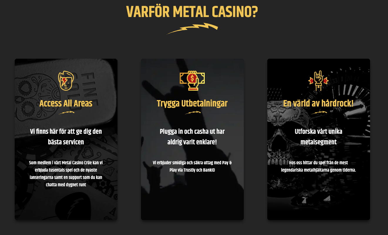 Spela hos Metal casino