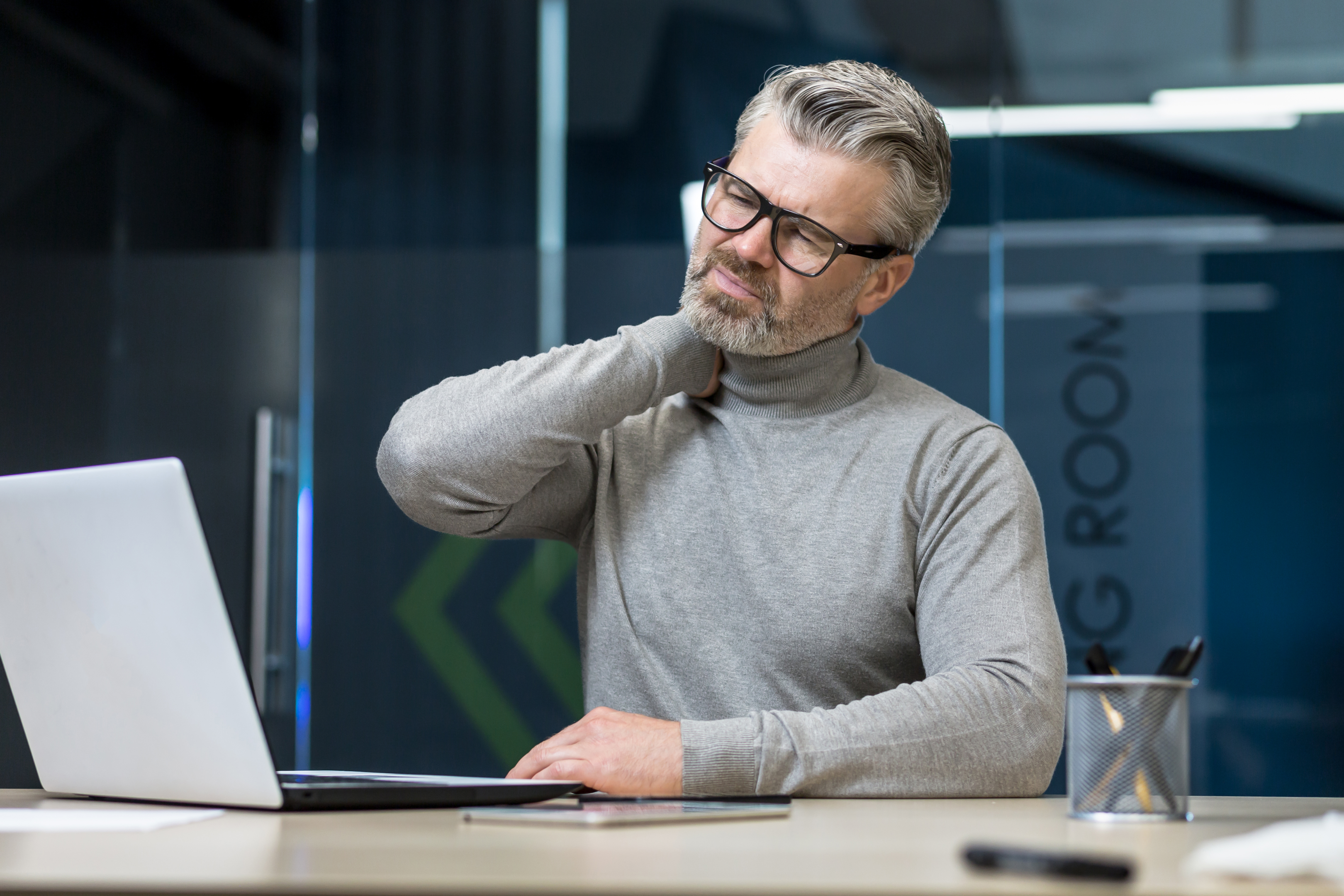 Poor posture or sitting in the same postion for long durations can lead to trapped nerves