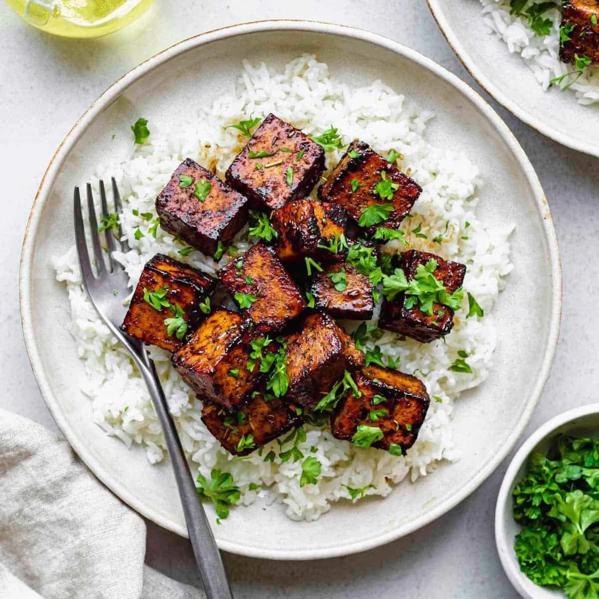 Balsamic Tofu with Vegan Option