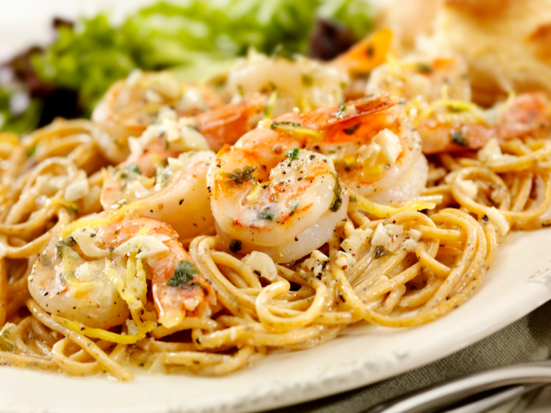 Keto Shrimp Scampi Pasta