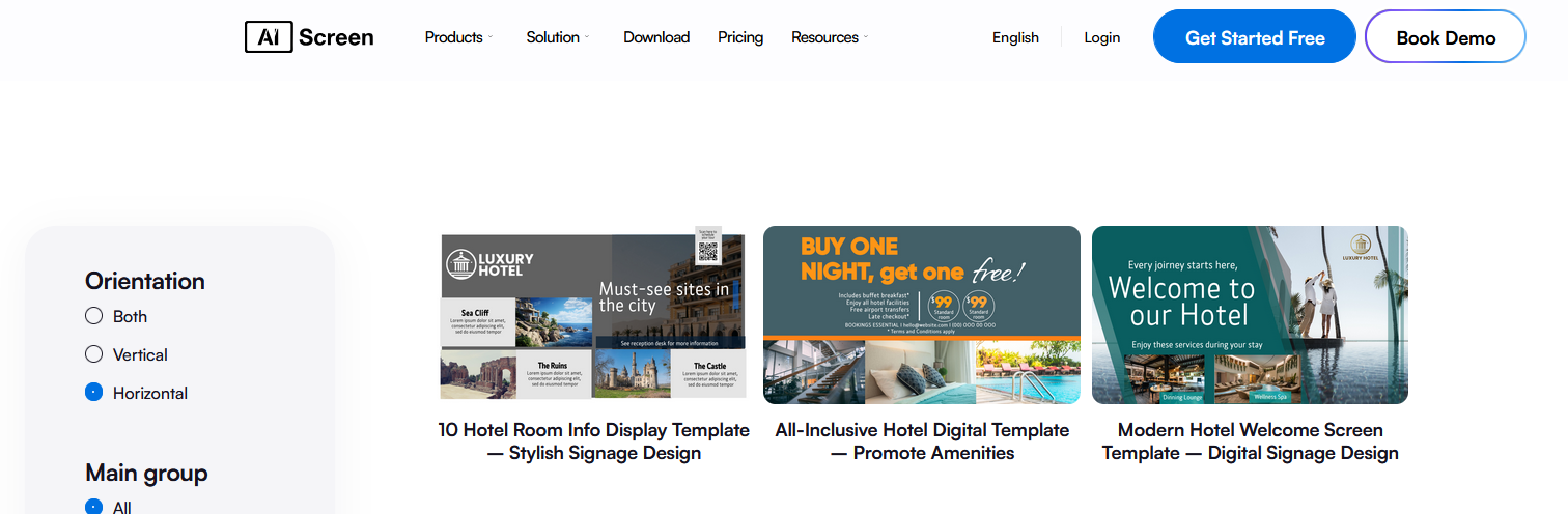 How to Set Up Digital Signage for Lobby Spaces? 6 upload or customize your lobby template