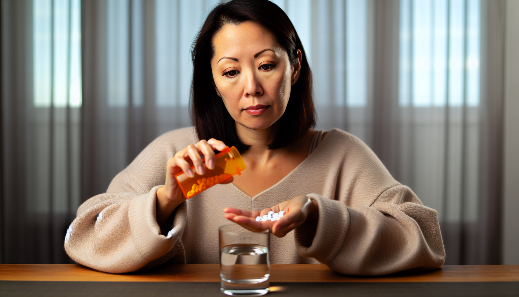 Photo of a person taking prescribed benzodiazepines