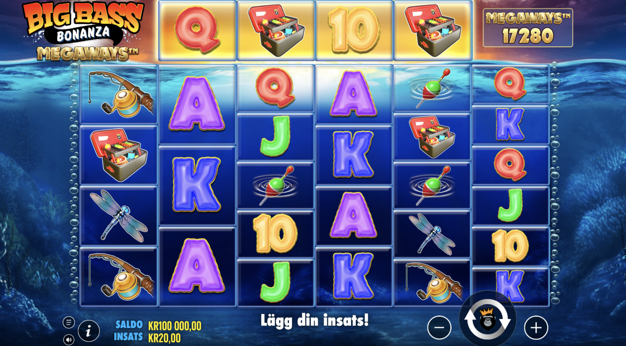 Big Bass Bonanza Megaways slot – spelautomat online med många vinstlinjer, symboler, bonusfunktioner och free spins för stora vinster på casino.