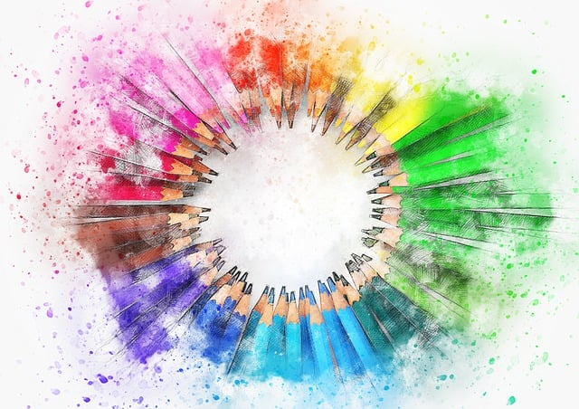 pencil, color, art
