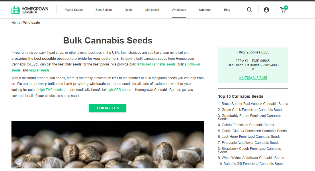 10 Best Places To Buy Marijuana Seeds In Bulk Online Homegrown Cannabis.co