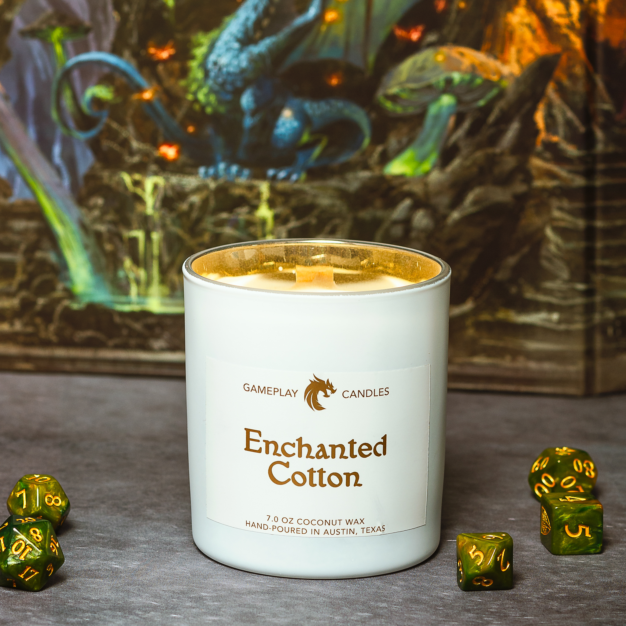 Bring about legendary adventures with our Dungeons and Dragons inspired candles!