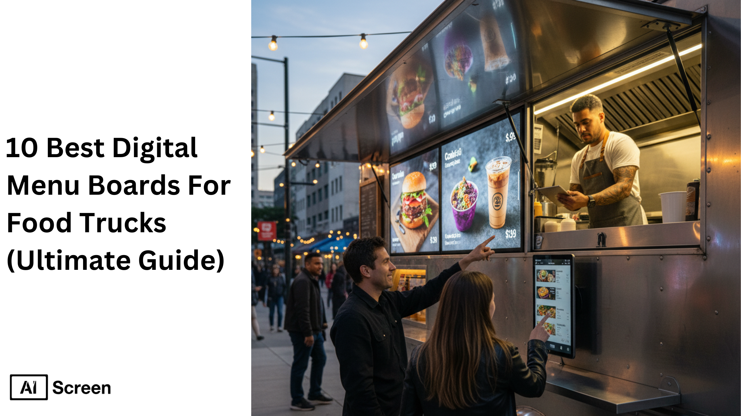 10 Best Digital Menu Boards For Food Trucks (Ultimate Guide) 1 10 Best Digital Menu Boards For Food Trucks (Ultimate Guide)