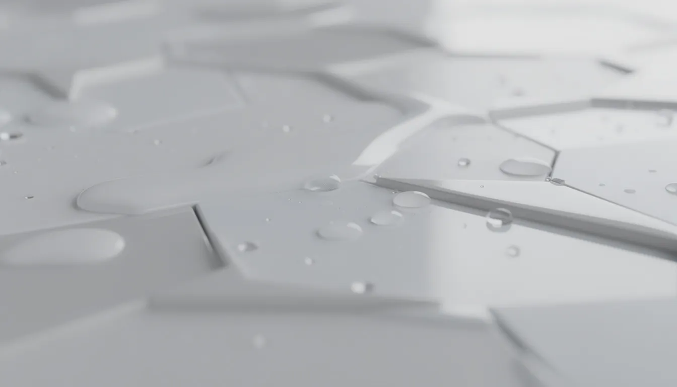 This close-up image showcases a modern acrylic bathroom wall surface with a smooth, non-porous texture, ideal for a bathroom renovation. The sleek finish highlights the contemporary style, making it a perfect choice for new shower installations and easy maintenance.