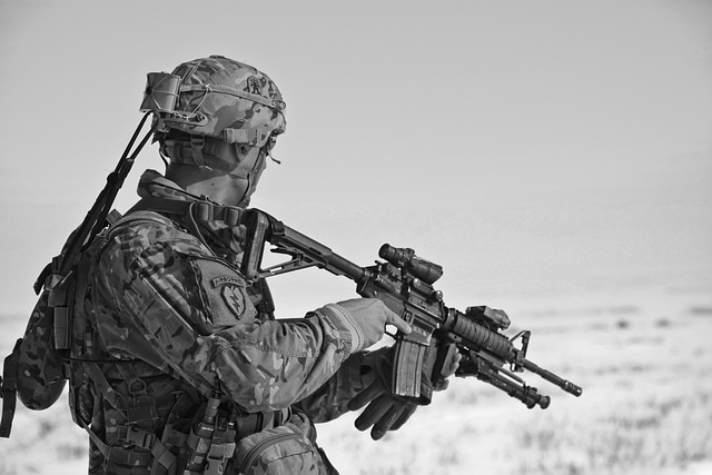 soldier, combat, firearm