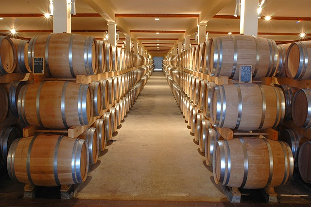 wine house, chai, barrel