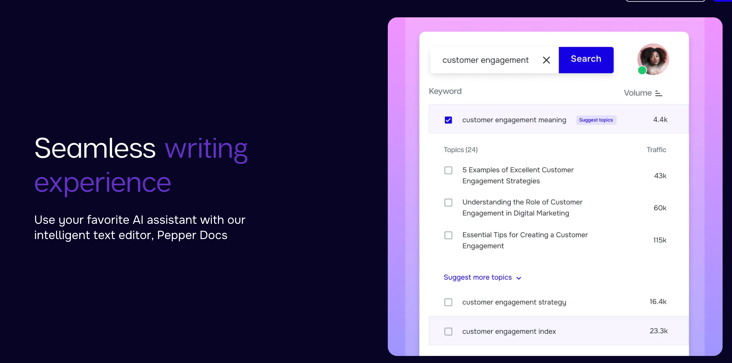 Enjoy a seamless writing experience with Pepper Docs 