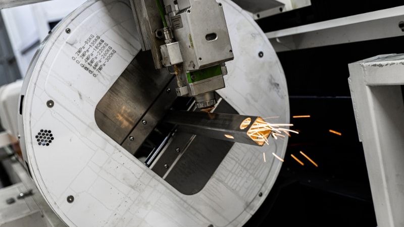 Various tube shapes and material handling with mass production processes with laser