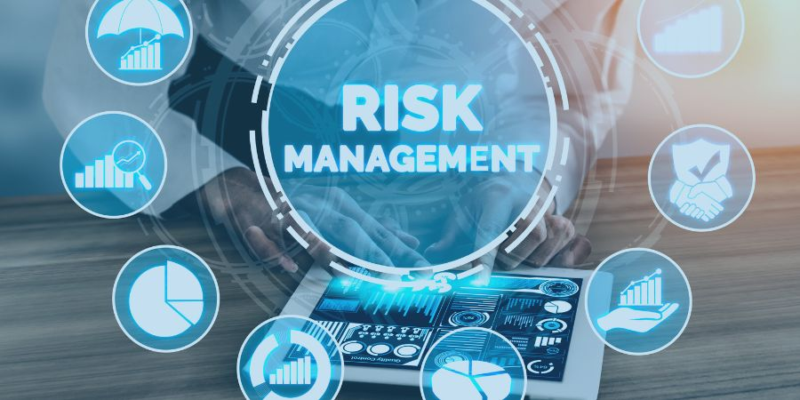 Risk management plan described with icons
