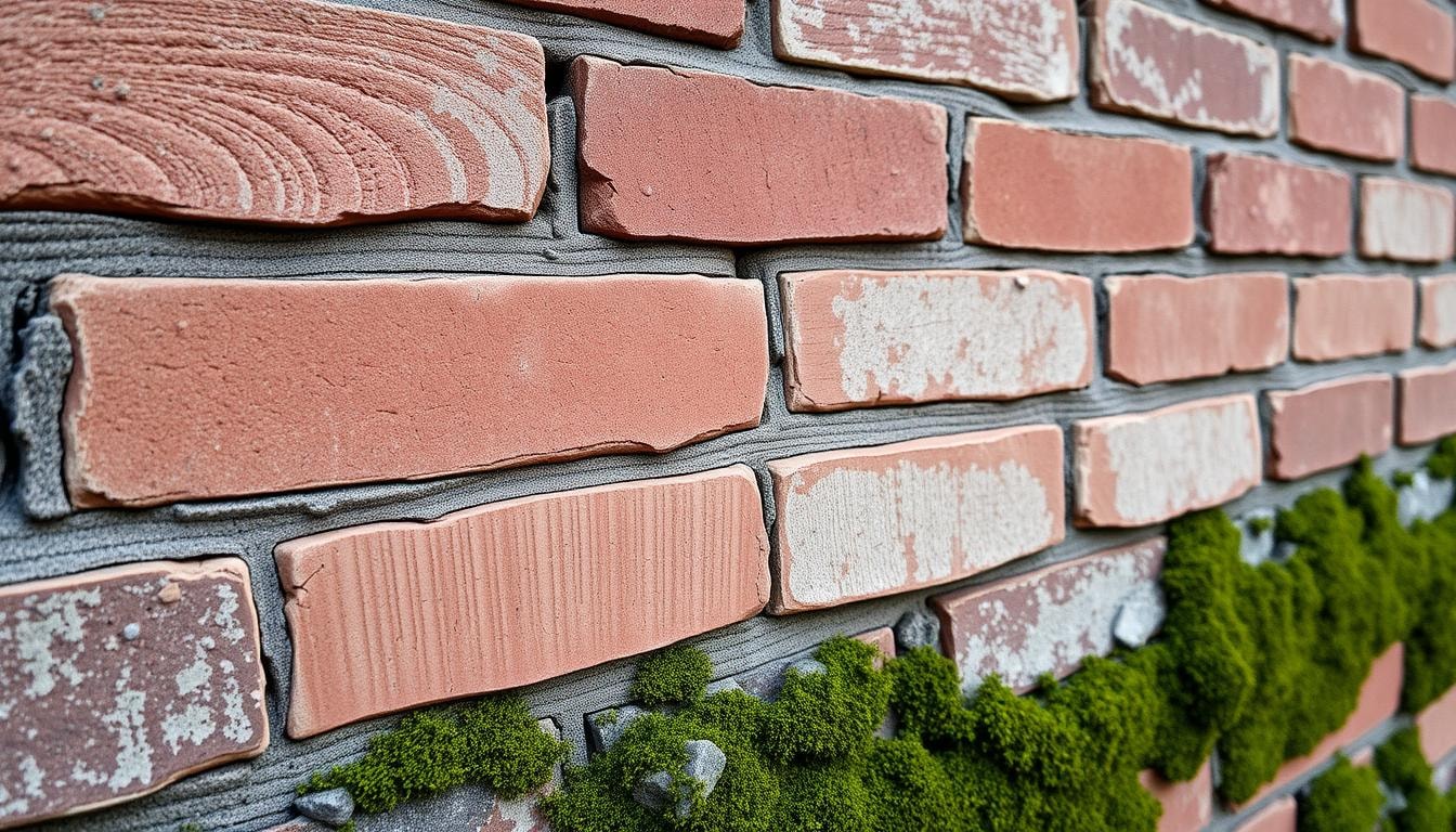 cracked mortar