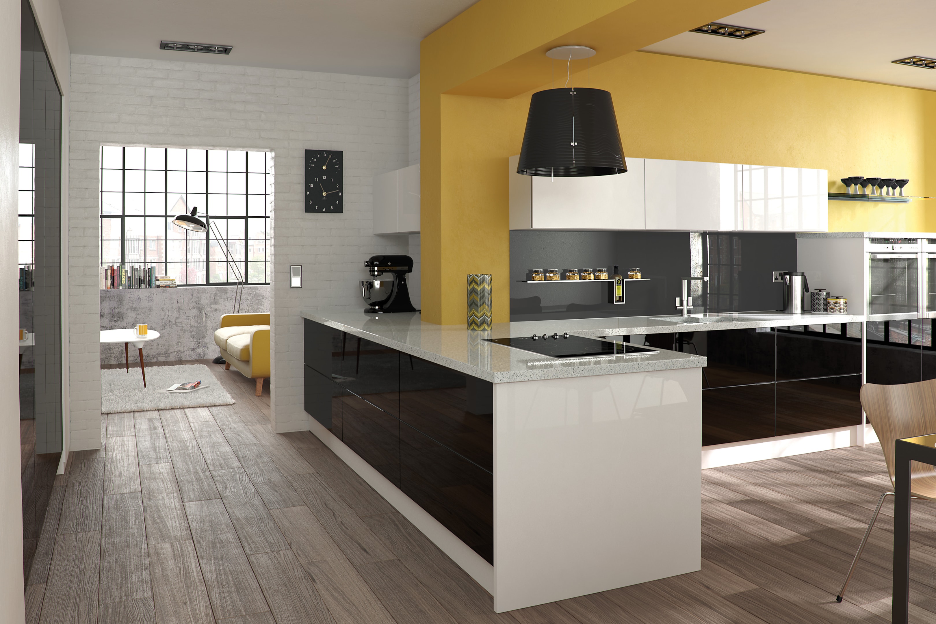 Handleless family friendly kitchen
