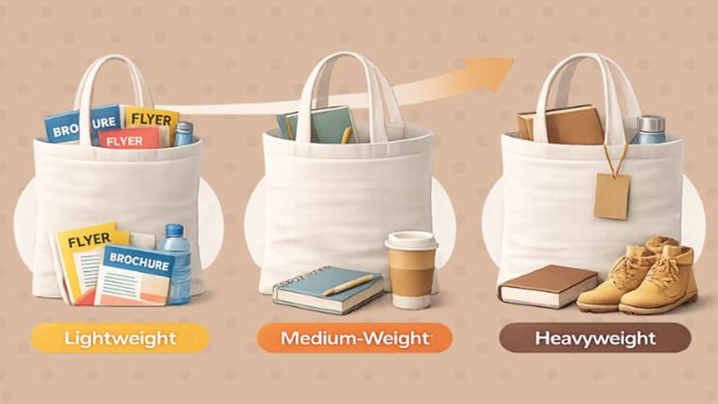 Canvas tote material usually has three main categories