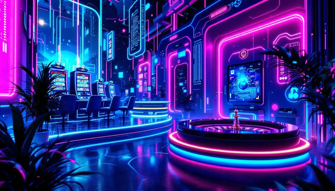 Jogos populares em cassinos online, incluindo caça níqueis e roleta.