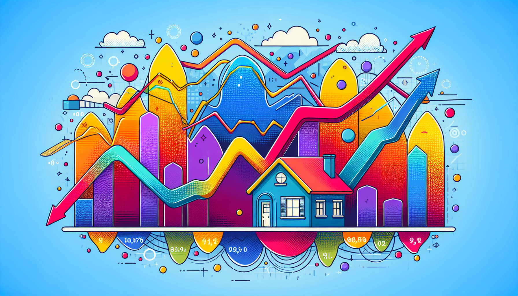 An illustration of interest rates on conventional mortgages.