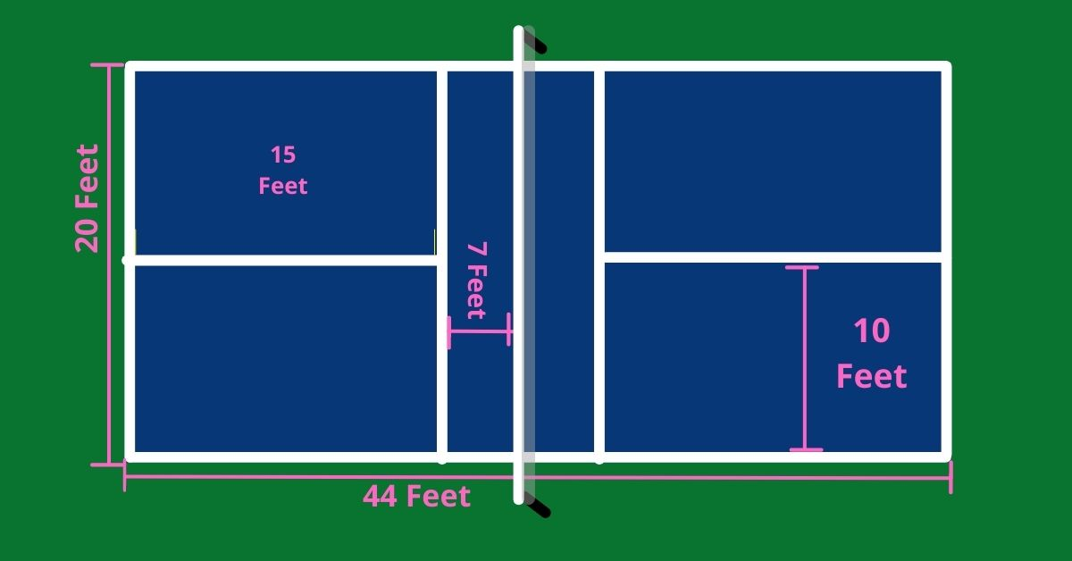 pickleball court dimensions 
