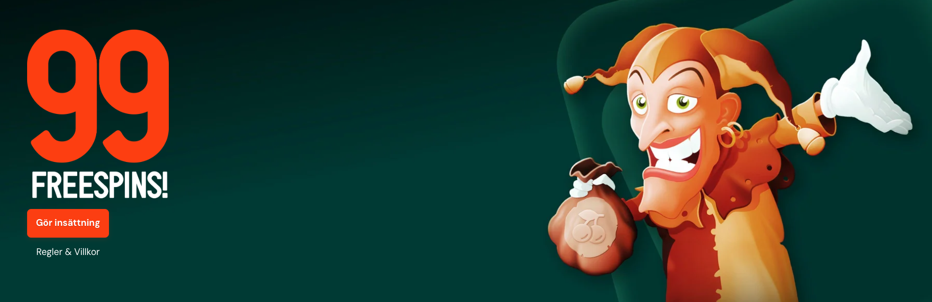 99 freespins på casino – erbjudande med freespins vid insättning och regler villkor för freespins bonus på online casino