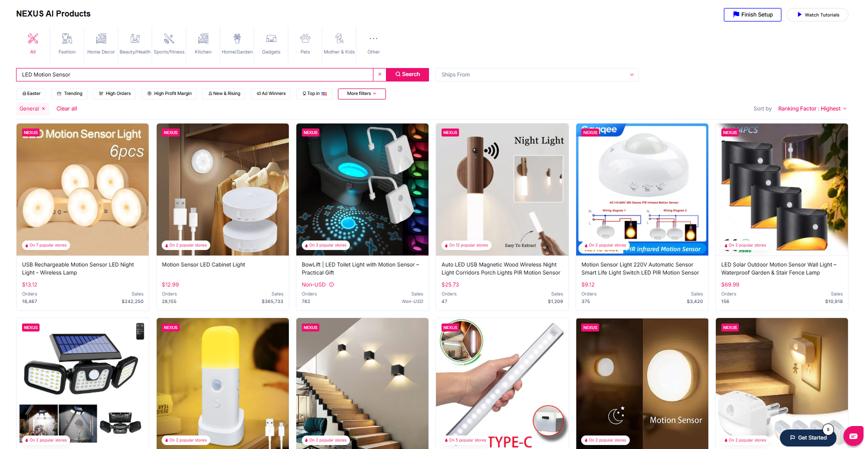 Google Trends nutzen und den Trend verkaufen, um gewinnorientierte Produkte wie Bewegungssensoren zu verkaufen