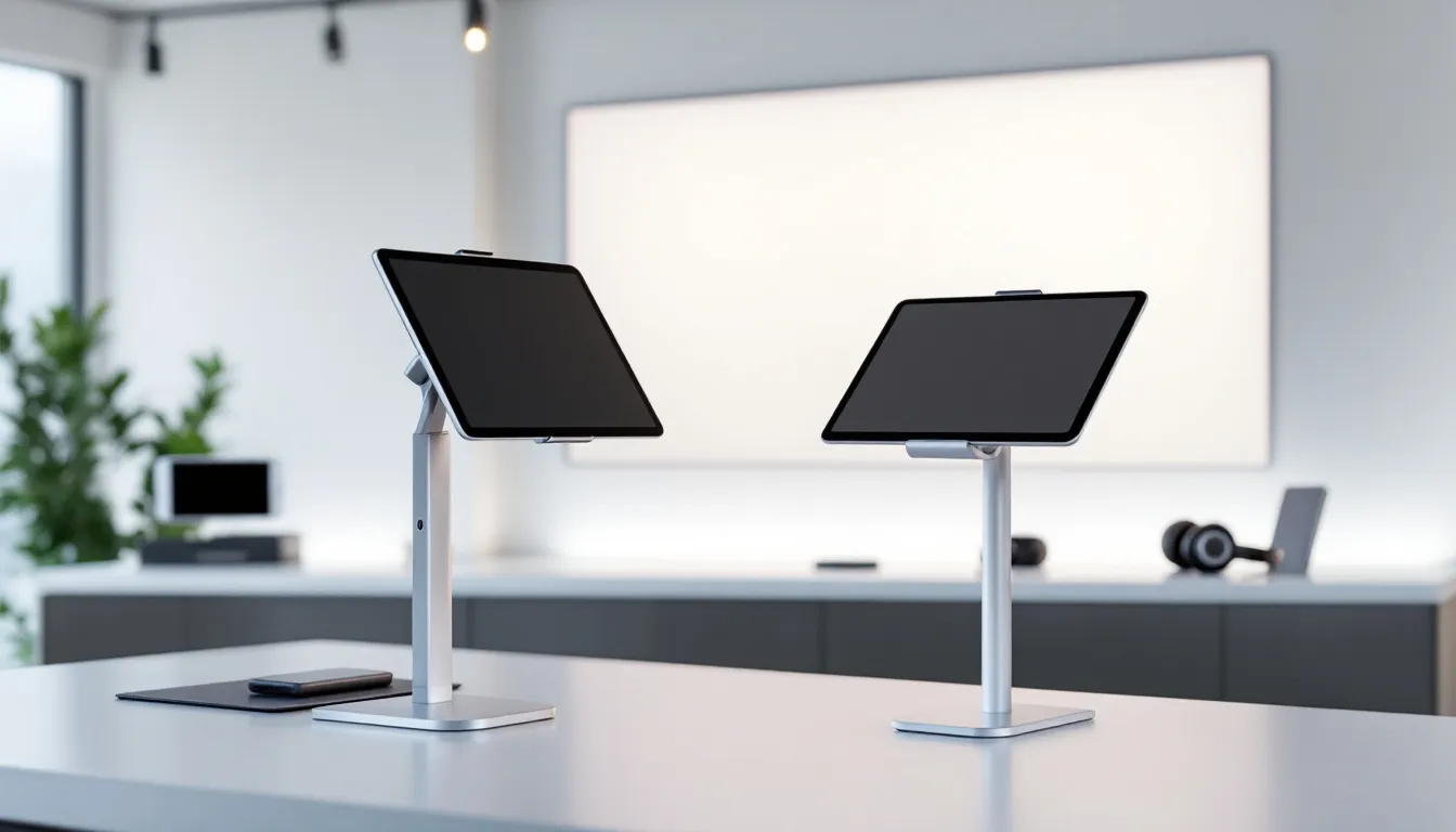 How to choose the right tablet stand with key features highlighted.