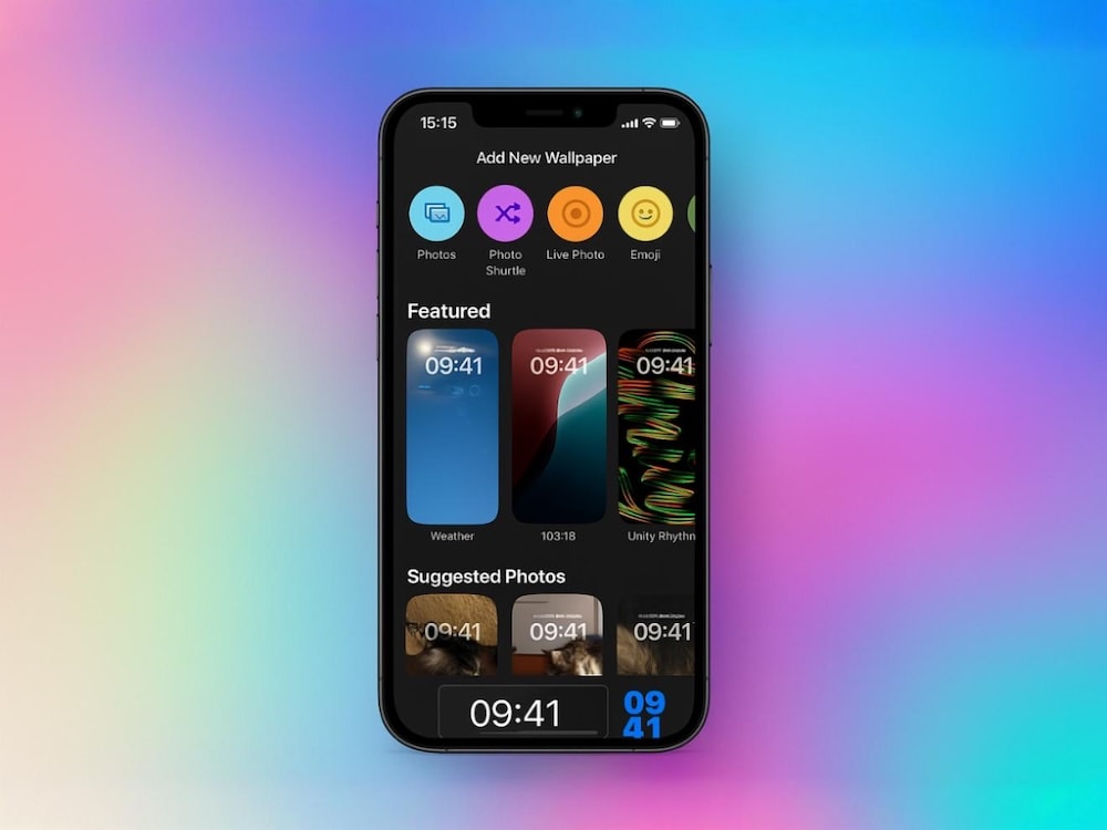 Step 3: Tap the “+” to Add a New Lock Screen